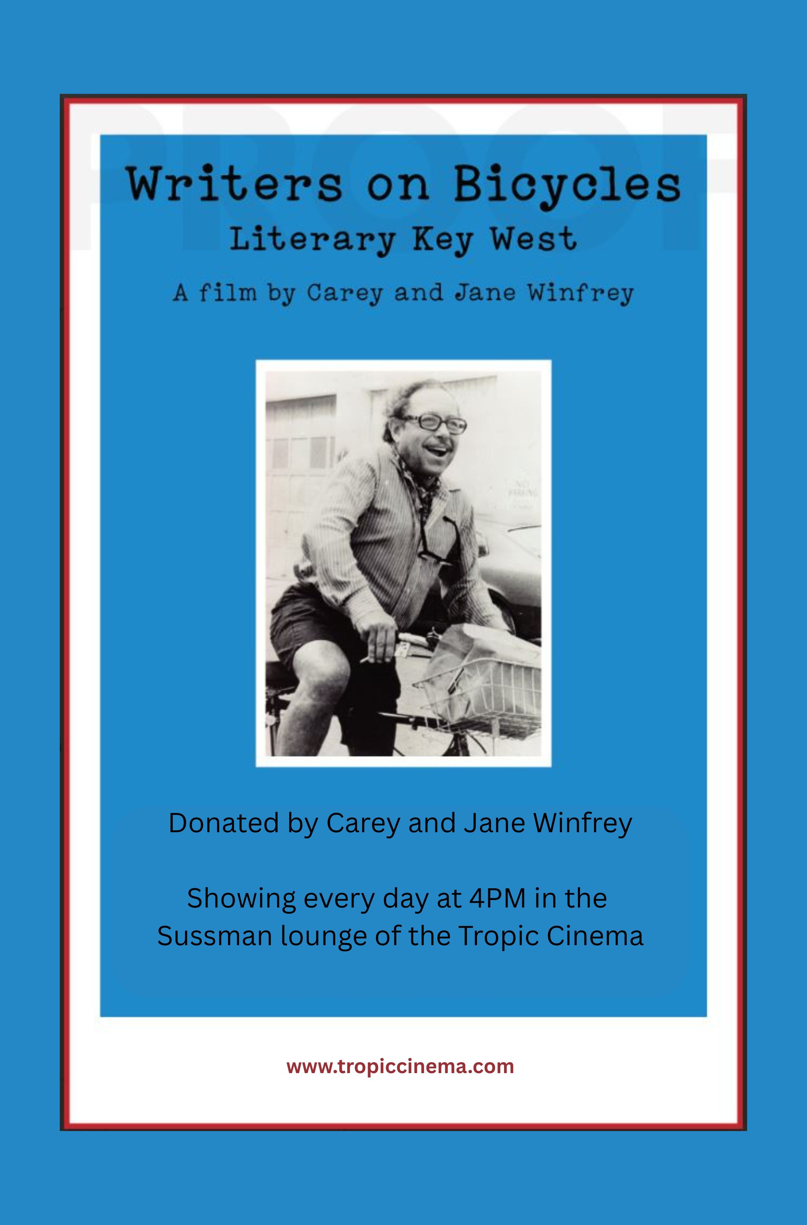 KEY WEST LOCAL FILM: Writers on Bicycles